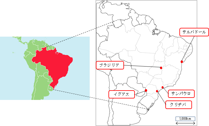 ブラジル調査地域