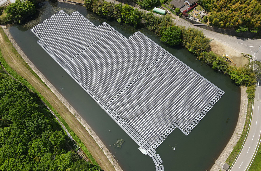長谷池水上太陽光発電所