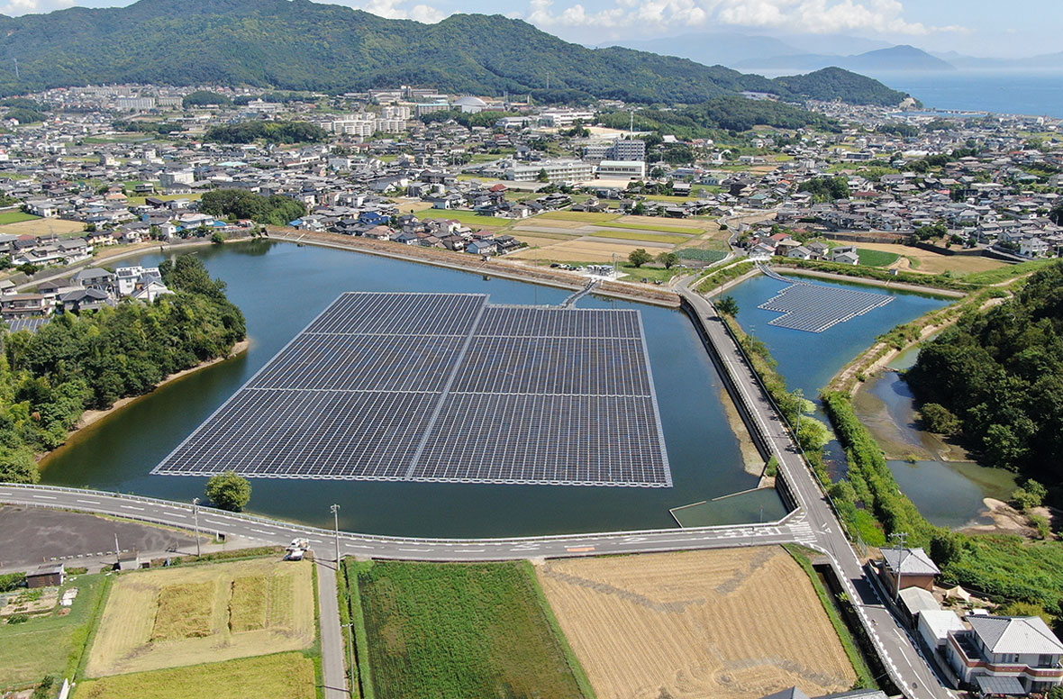 羽間上池・中池水上太陽光発電所