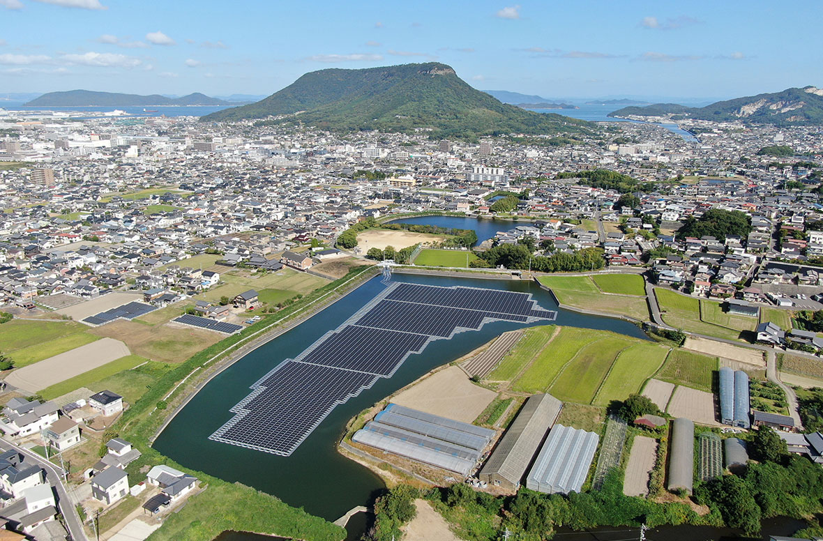 谷池水上太陽光発電所