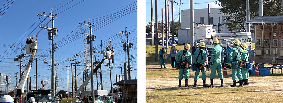 他の電力会社との共同訓練