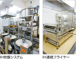 IH炊飯システム、IH連続フライヤー