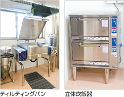 ティルティングパン、立体炊飯器