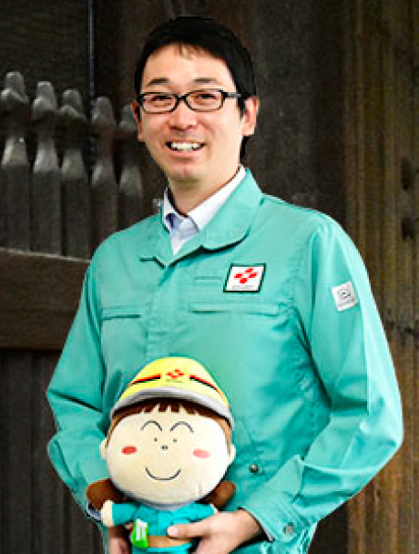 アプリの開発に携わった田中さん(配電部配電システムグループ)