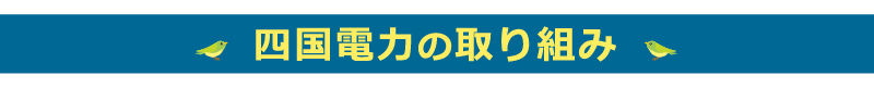 四国電力の取り組み