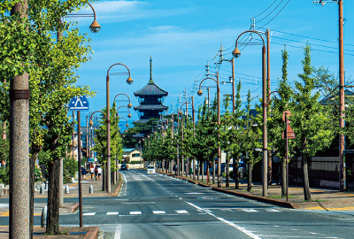 実際の町並み