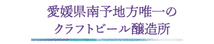 愛媛県南予地方唯一のクラフトビール醸造所