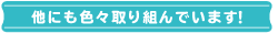 他にも色々取り組んでいます！