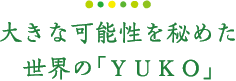 大きな可能性を秘めた世界の｢ＹＵＫＯ｣