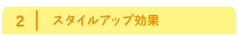 スタイルアップ効果