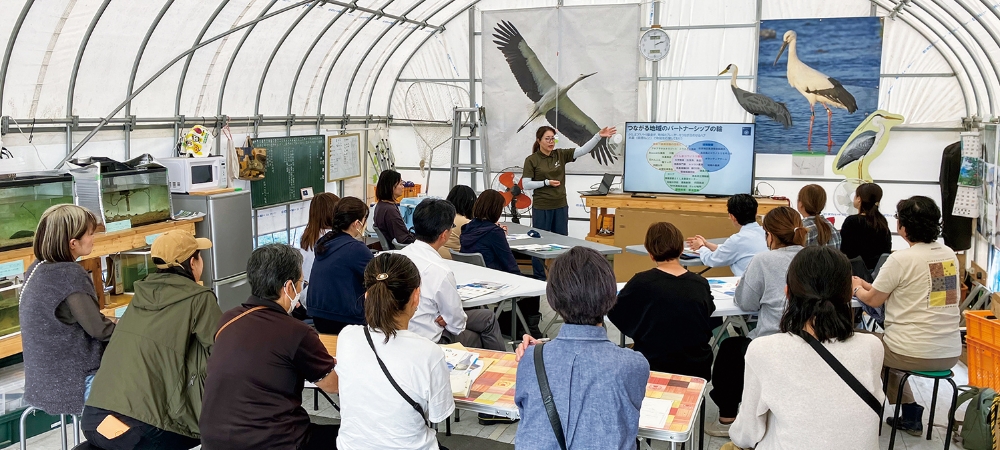 研修を通して、地域プラットフォームのハブとして基金が地域活性化に果たす役割を企業に伝える