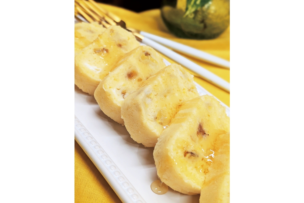 バナナ蒸しケーキ