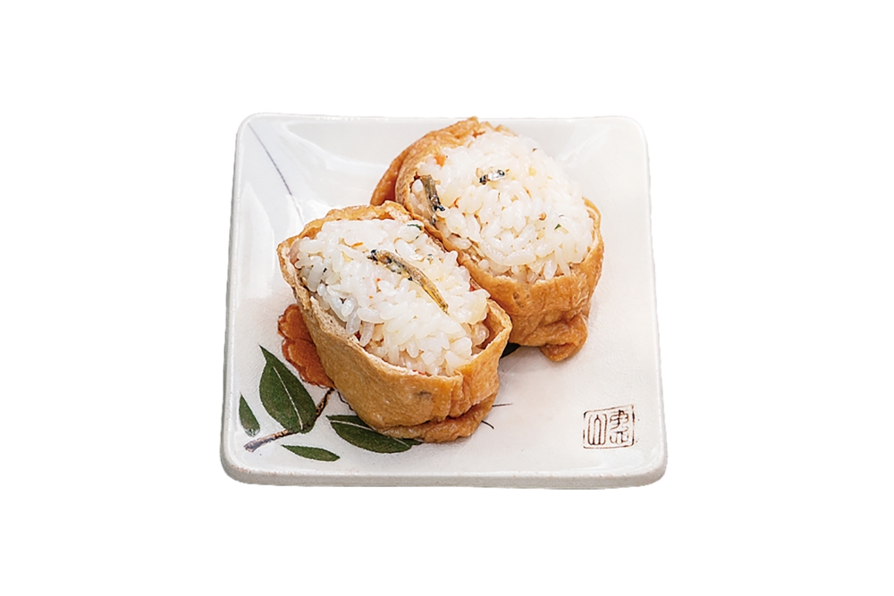 いり飯をアレンジしたお食事処ゆいねオリジナルの「いり飯いなり」