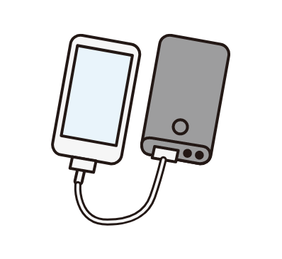 画像：スマホ・モバイルバッテリー