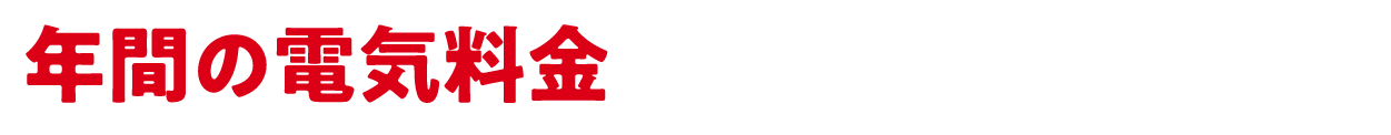 年間の電気料金まるっとお得