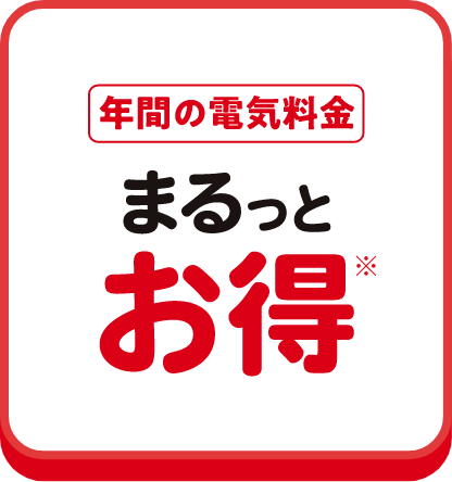 年間の電気料金 まるっとお得