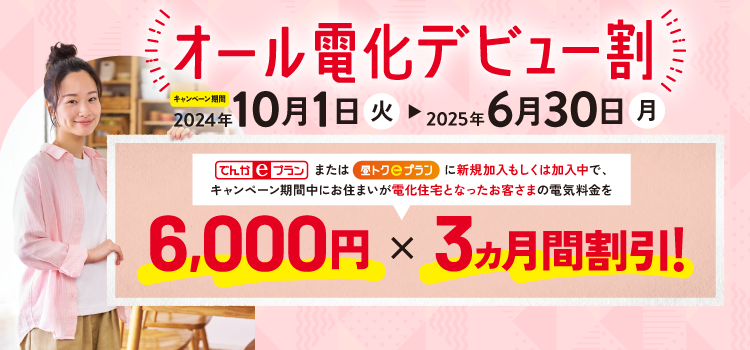 オール電化デビュー割