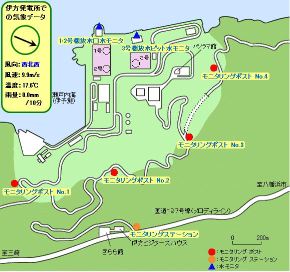 環境放射線モニタの位置