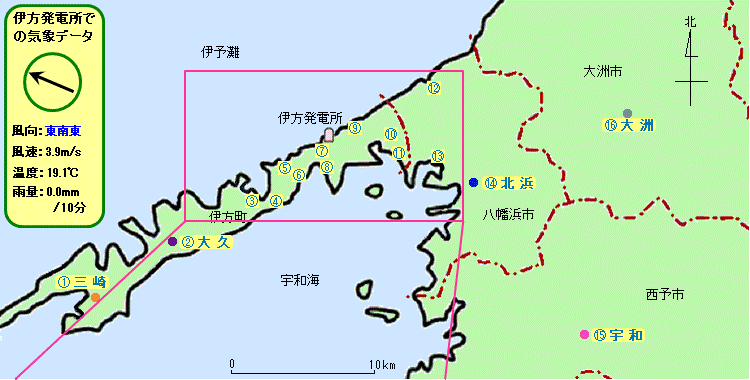 周辺モニタリングポストの位置
