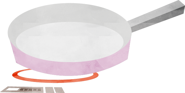 フライパンのイラスト