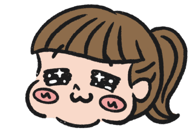 口がへの字のコヅーのイラスト