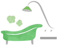 バスタブイラスト