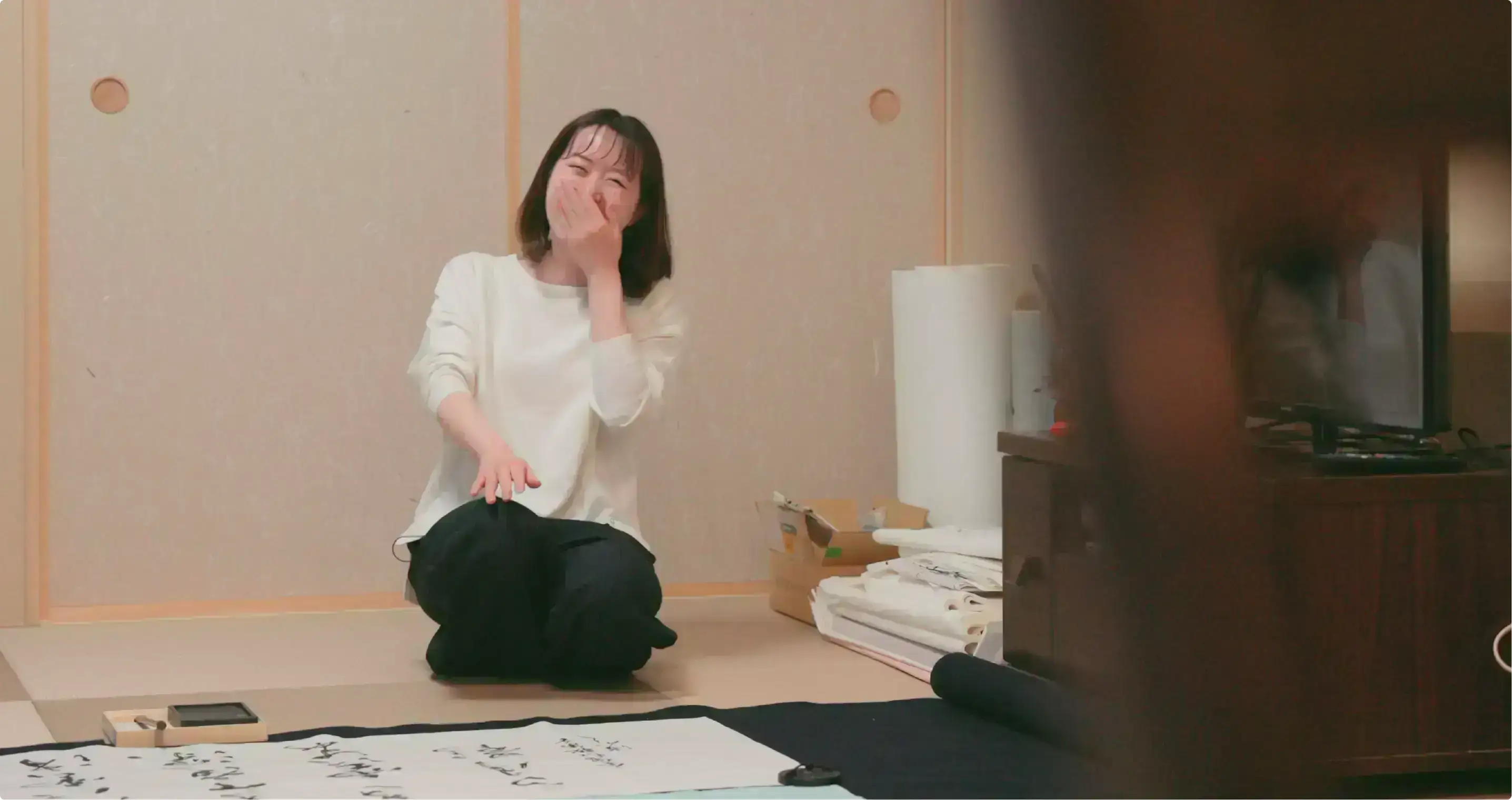 高知支店 総務部 総務広報課 杉本渚さん4歳から始めた書道の写真